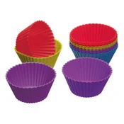 Set of 12 silicone moulds for cupcackes - Colourworks