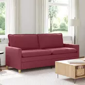 vidaXL Kavč Vinorodna rdeča 196 x 81 x 87,5 cm Blago