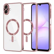 Ovitek Techsuit Luxury Crystal MagSafe za Samsung Galaxy A07 - roza