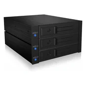 Ohišje ICY BOX, 3x SATA 3,5 trdi disk za 2x 5,25 ležišča, hot swap
