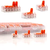 Rosfix ROSFIX SET HITRIH SPOJNIH SPONK – 90 KOS V PLASTIČNI ŠKATLI | 0,14–4 MM2, 250V, 32A, 4KV, 10 MM IZOLACIJA, (5000068561)
