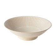 Skleda za ramen RIDGED ALABASTER 900 ml, kremasta, MIJ