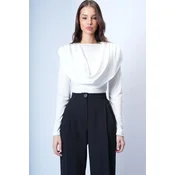 Trend Alacati Stili Ženska bluza Alc-X15063, Krem