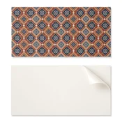 shumee Samolepilna vinilna plošča za najstniško sobo 100x50 cm geometrijska v rjavi in beli barvi