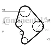 Contitech ZUBATI REMEN TOYOTA 2.4D