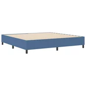 Box Spring Krevet Plava 200x200 cm Od Tkanine Cords