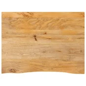 Stolna ploca sa živim rubom 90x60x2,5 cm od masivnog drva manga