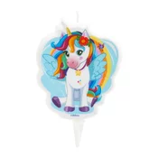 Dekora Sveča za torto - Unicorn