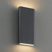 Lucande LED-stenna svetilka za zunanjo uporabo Raija, antracitna, višina 40 cm, - Sodobni - Aluminij