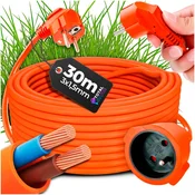shumee VRTNI PODALJŠEK ZA KOSILNICE, ŽAGE IN TRIMERJE 30M 3x1,5mm