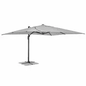 Casa Padrino Luxury Cantilever Parasol with Stand Anthracite/Light Gray 400 x 300 x H. 260 cm