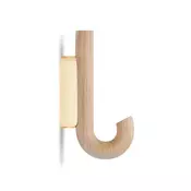 Gejst obešalnik stenski iz hrastovega lesa 13,3 x 2 x 6,2 cm