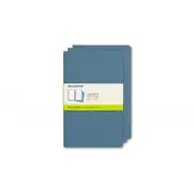 Set Of 3 Moleskine Large Plain Cahier Journals