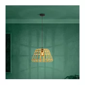 Eglo 390151 - Lestenec na vrvici MONTEZUELO 1xE27/40W/230V pr. 50 cm rjava