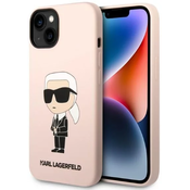 Karl Lagerfeld iPhone 14 Plus 6,7 hardcase pink Silicone Ikonik Magsafe (KLHMP14MSNIKBCP)