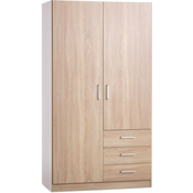 Ormar FANDRUP 97x176 2 vrata 3 fioke boja svetlog hrasta