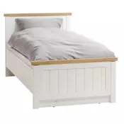 Ram kreveta MARKSKEL 90x200 hrast/bela
