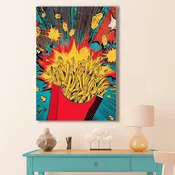 Wallity Dekorativna slika na platnu, 45x70cm, Šarena