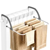 Northix Sušilni stojalo za perilo za radiatorje, kovinsko, belo, 51x34 cm