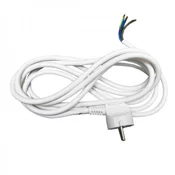 Elit+ prikljucni kabl šuko utikac pp/j 3x1.5/ 3m beli 10a/250v ( EL75262 )