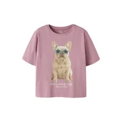 NAME IT Majica NKFVotea ecru / svetlo modra / mauve / bela