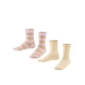FALKE Nogavice Happy Stripe 2-Pack pesek