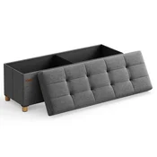 Songmics Shramba tabure 110x38x40 cm siva