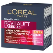 Loreal Revitalift Laser x3 krema proti staranju s trojnim delovanjem SPF25 50 ml