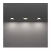 Eglo 902276 - Komplet 3x LED kopalniška vgradna stropna svetilka SALABATE LED/4,9W/230V pr.8,8cm IP65 krom