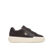 Superge Calvin Klein Chunky Cupsole Laceup Lth YW0YW01947 Temno rjava