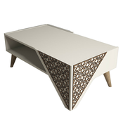Wallity Klub sto Beril 105x58x40cm Krem