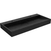 Mexen Ava pultna umivalnik iz konglomerata 2/O 100 x 46 cm, črna - 23011072