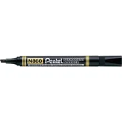 Permanentni marker, 0,6–4,5 mm, poševna konica, PENTEL N860, črne barve