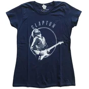 Eric Clapton Vintage Photo Navy Blue M Ženske Majica