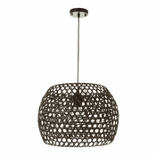 Crna od bambusa stropna svjetiljka s bambusovim sjenilom o 35 cm – Casa Selección