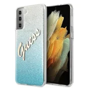 Ovitek Guess Glitter Gradient za Samsung S21+ (G996), moder