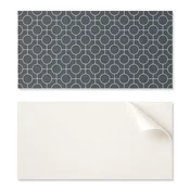 shumee Samolepilne vinilne ploščice s potiskom geometrijskega vzorca krogov in črt 10x40x20 cm