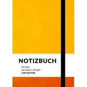 Notizbuch A4 liniert - 100 Seiten Soft Cover - FSC Papier