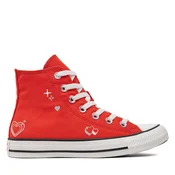 Modne superge Converse Chuck Taylor All Star Y2K Heart A09117C Rdeča