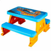 slomart miza za piknik hot wheels modra oranžna plastika 69 x 42 x 79 cm