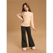 Sinsay - Zvonaste pantalone s flis postavom - tamno siva