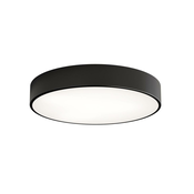 Stropno svetlo za kupatilo CLEO 4xE27/24W/230V, precnika 50 cm, crno, IP54