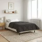 vidaXL Poletna odeja Antracit 155 x 220 cm Mikrofibra in Teddy flis