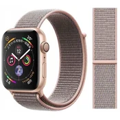 shumee PASEK ZA APPLE WATCH 1/2/3/4/5/6/7/8/9/SE TEMNO ROZA MATERIAL 38/40 MM