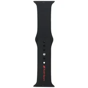 1 to 3 Audi Pašek Sport Red Logo Za Apple Watch 44 45 46 49Mm Črn Silikon