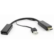DSC-HDMI-DP Gembird HDMI to DisplayPort converter, black