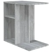 Vidaxl Stranska mizica siva sonoma 50x30x50 cm inženirski les