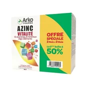 Arkopharma Azinc Vitality Vitamins C and E, Zinc from 15 years 2x120 capsules
