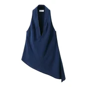 MANGO Top GISELLE temno modra