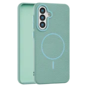 Leather Grip MagSafe maska za Samsung Galaxy S23 FE - Tirkizna